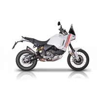 QD Exhaust Tri-cone Titanium/Carbon Slip-on Exhaust for the Ducati DesertX